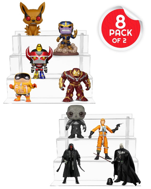 Acrylic Display Risers for Funko Pops and Action Figures 6 Inch - RS9