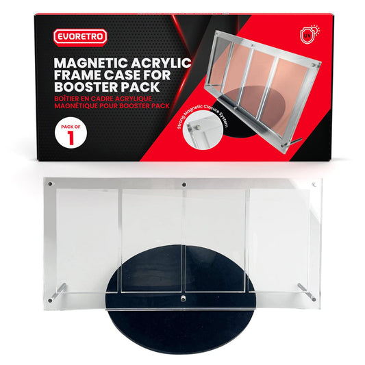 Magnetic Acrylic Booster Pack Display Case 4-Slot