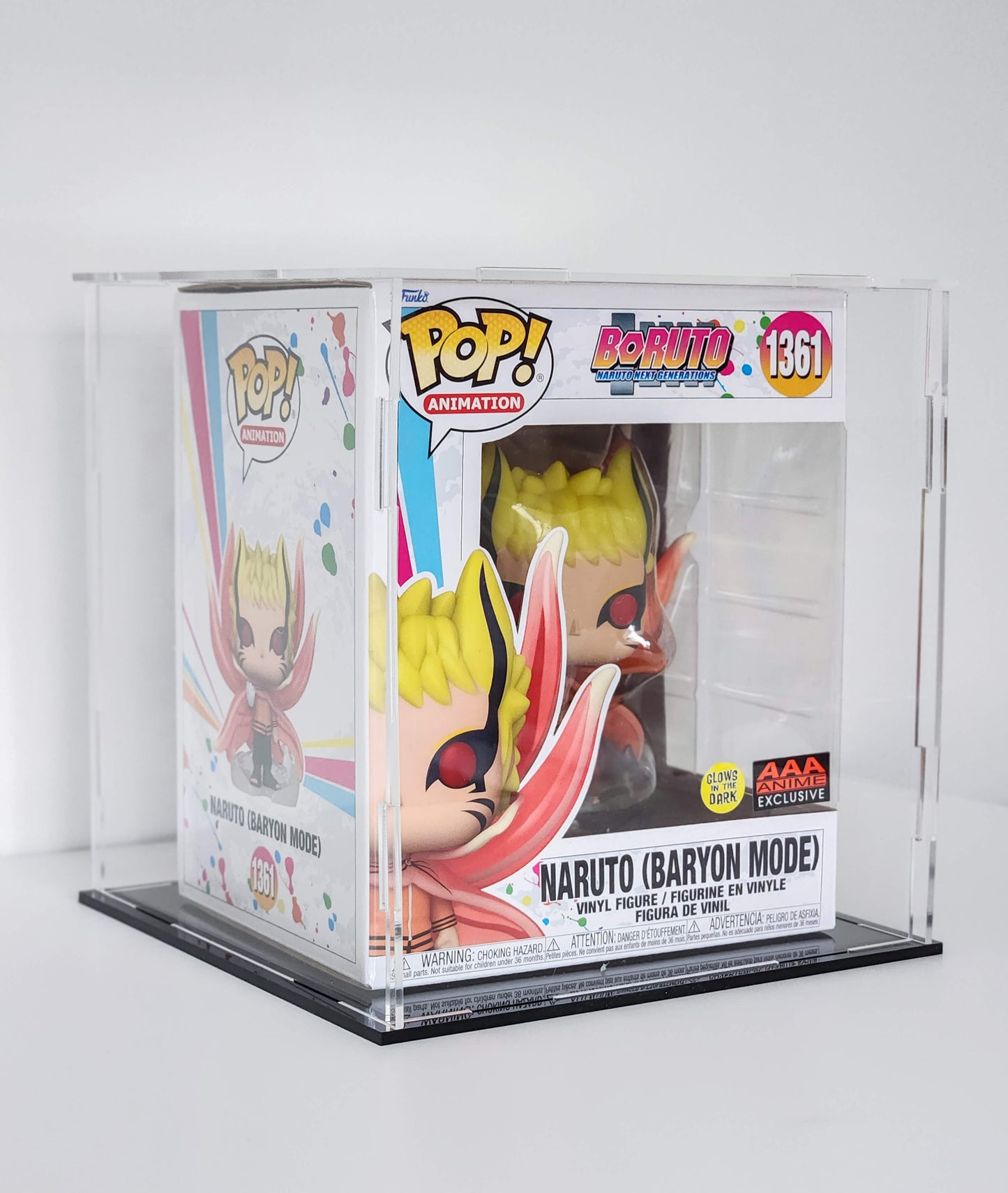 Funko Pop! Naruto vinyl figure in a clear display case on a white background