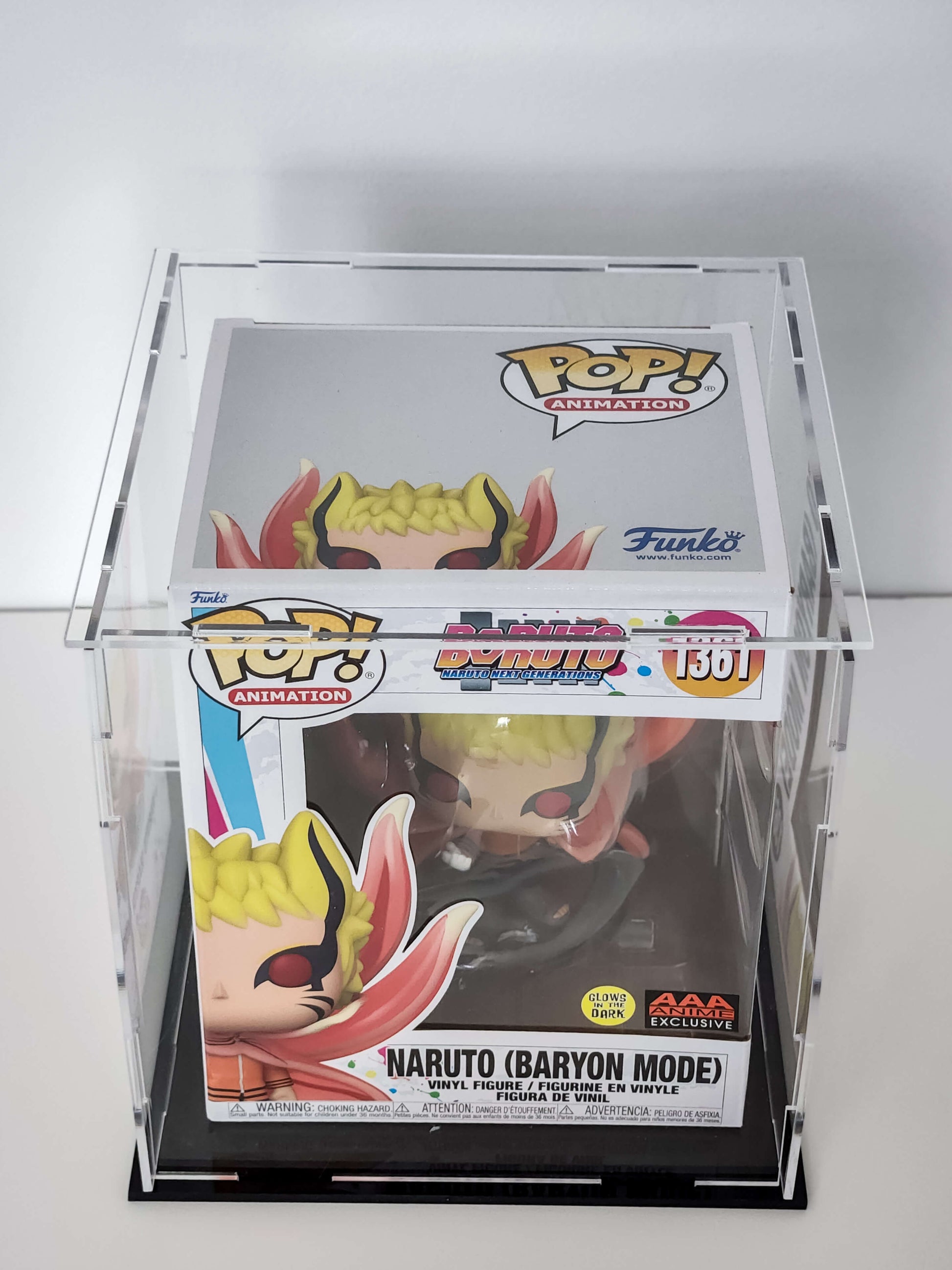 Funko Pop! vinyl figure of Naruto in Baryon Mode packaging