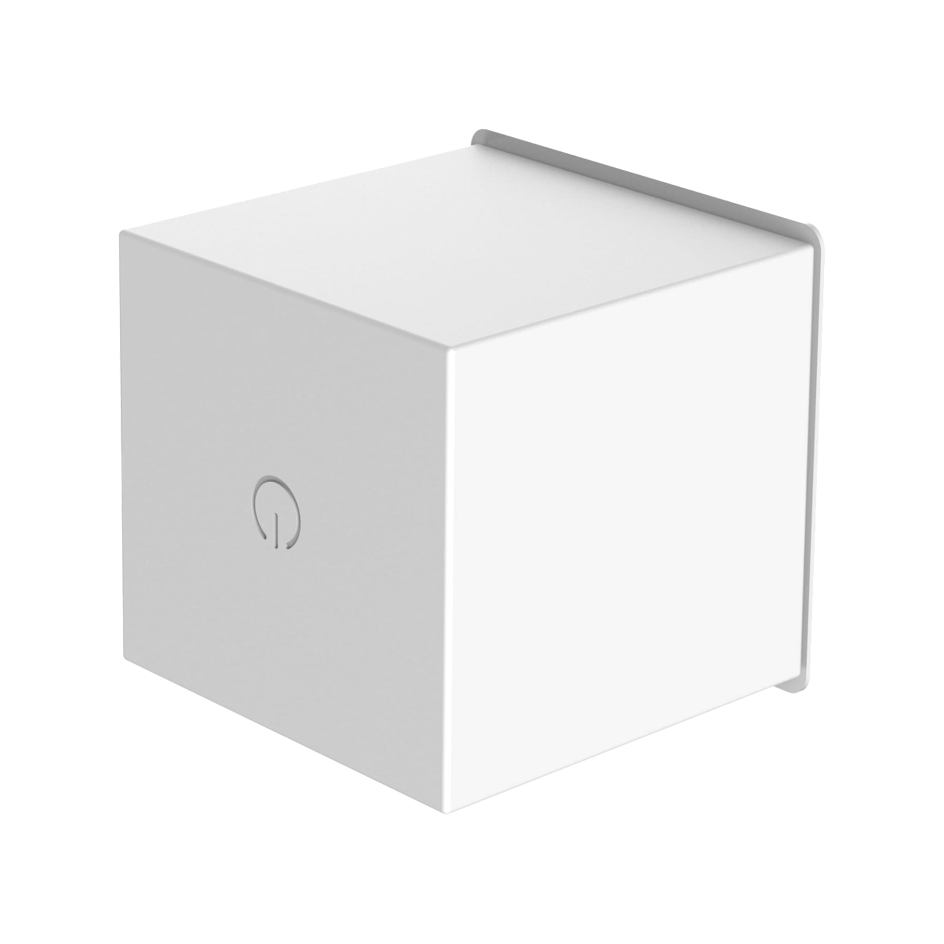 White wall light on a white background