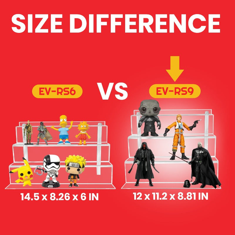 Acrylic Display Risers for Funko Pops and Action Figures 6 Inch - RS9