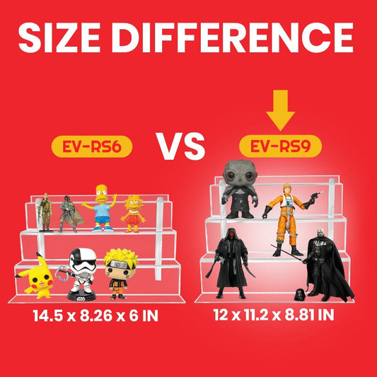 Acrylic Display Risers for Funko Pops and Action Figures 6 Inch - RS9