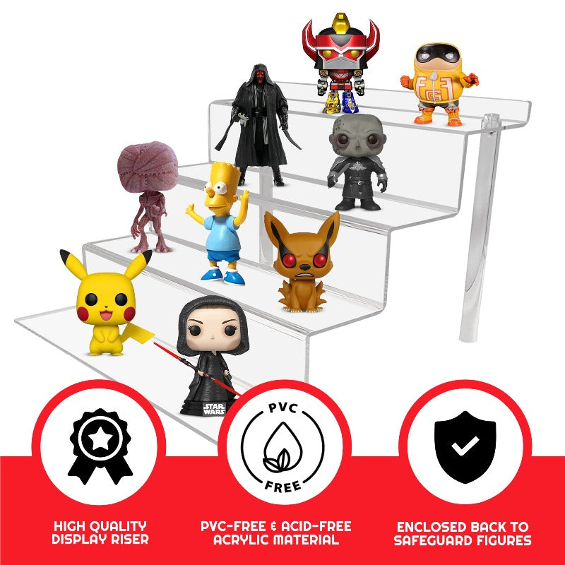 Acrylic Display Risers for Funko Pops and Action Figures 6 Inch - RS9