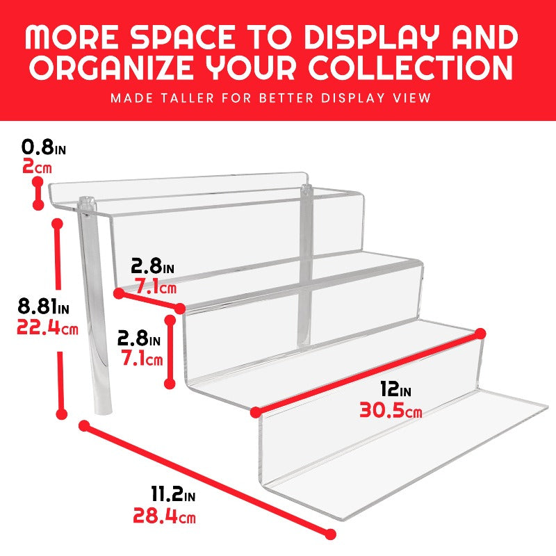 Acrylic Display Risers for Funko Pops and Action Figures 6 Inch - RS9