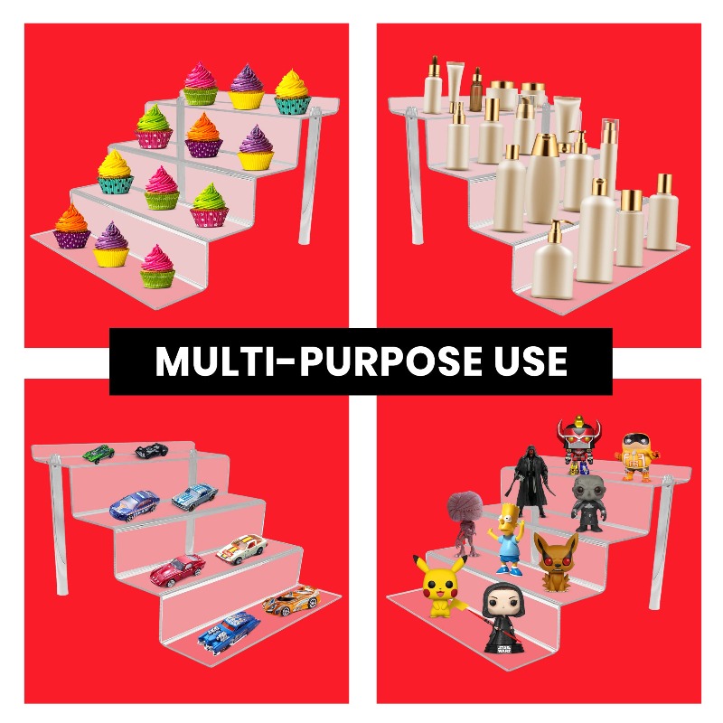 Acrylic Display Risers for Funko Pops and Action Figures 6 Inch - RS9