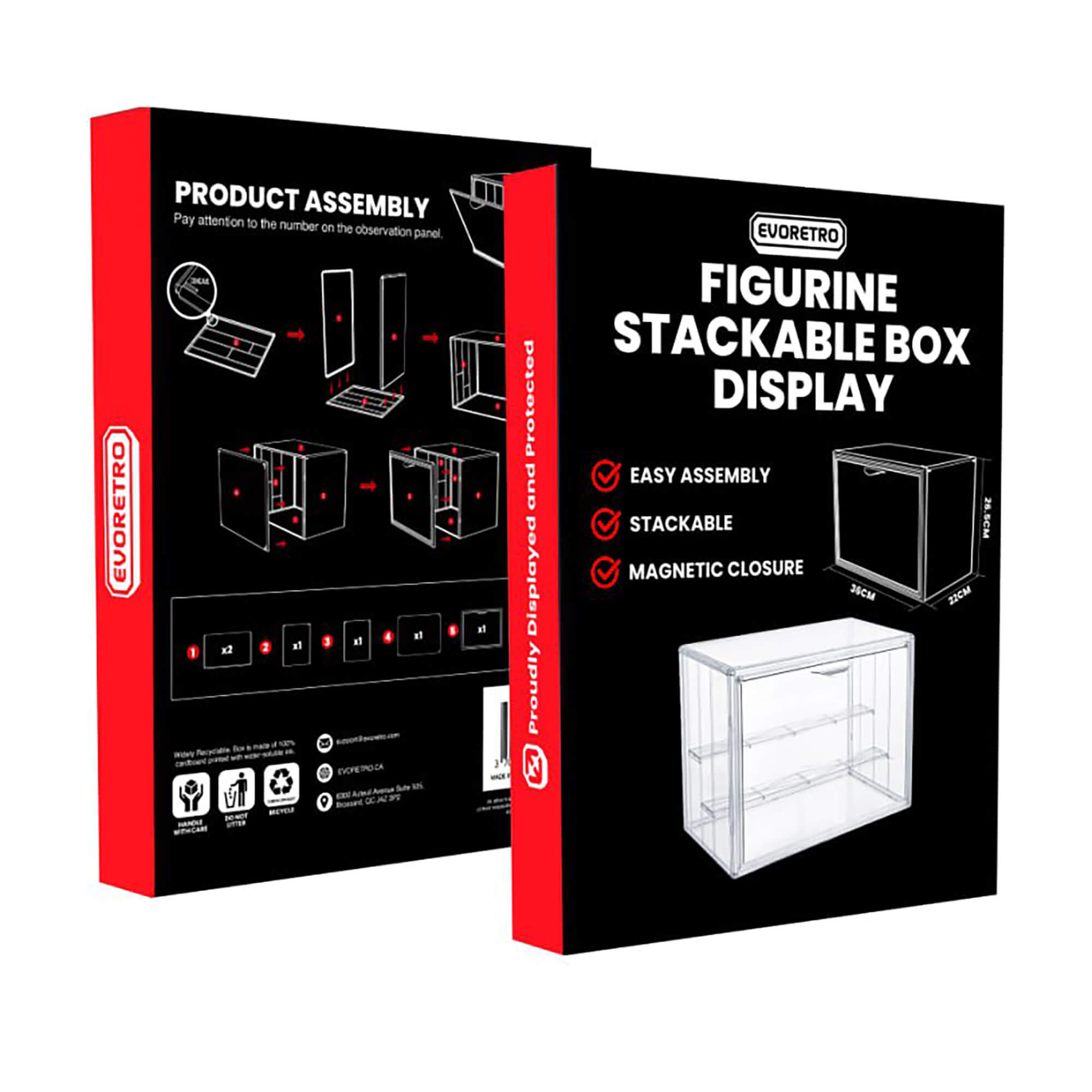 Stackable Collectible Display Box | Magnetic Closure | ShelfBunny