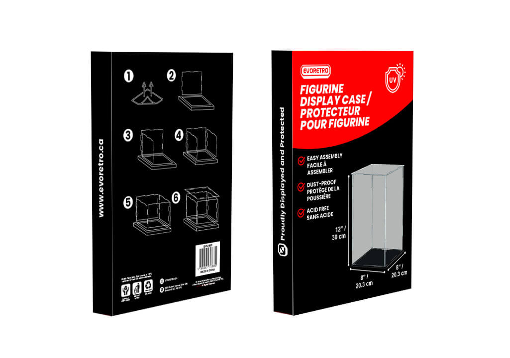 Gloster figurine display case packaging on a white background