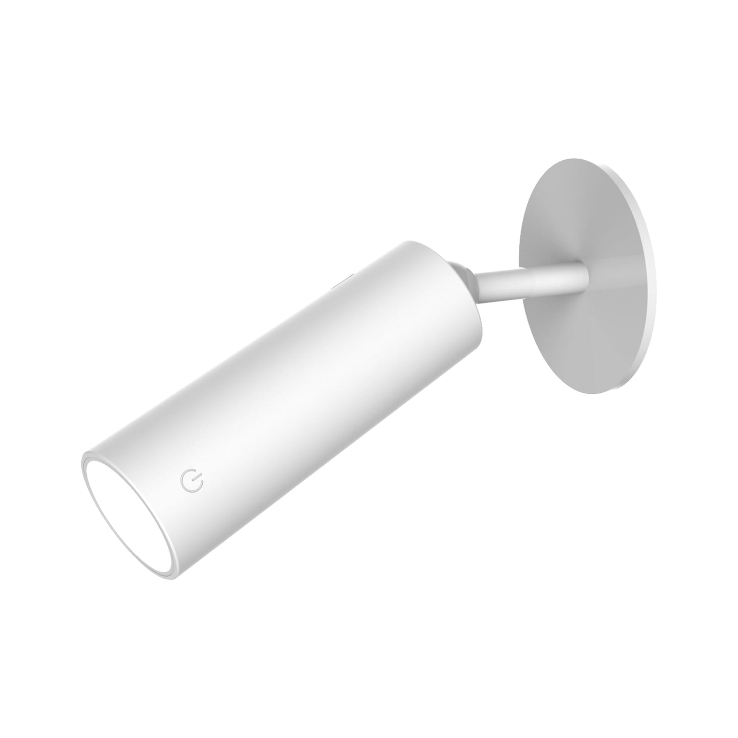 White wall-mounted lamp on a white background