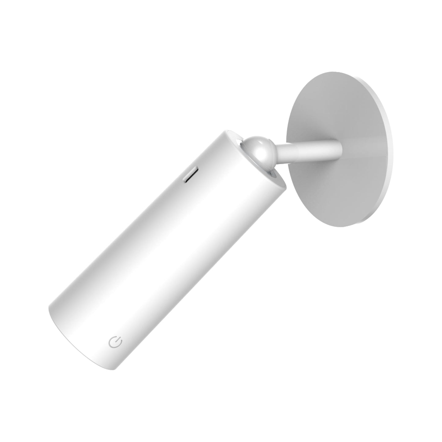 White wall-mounted lamp on a white background