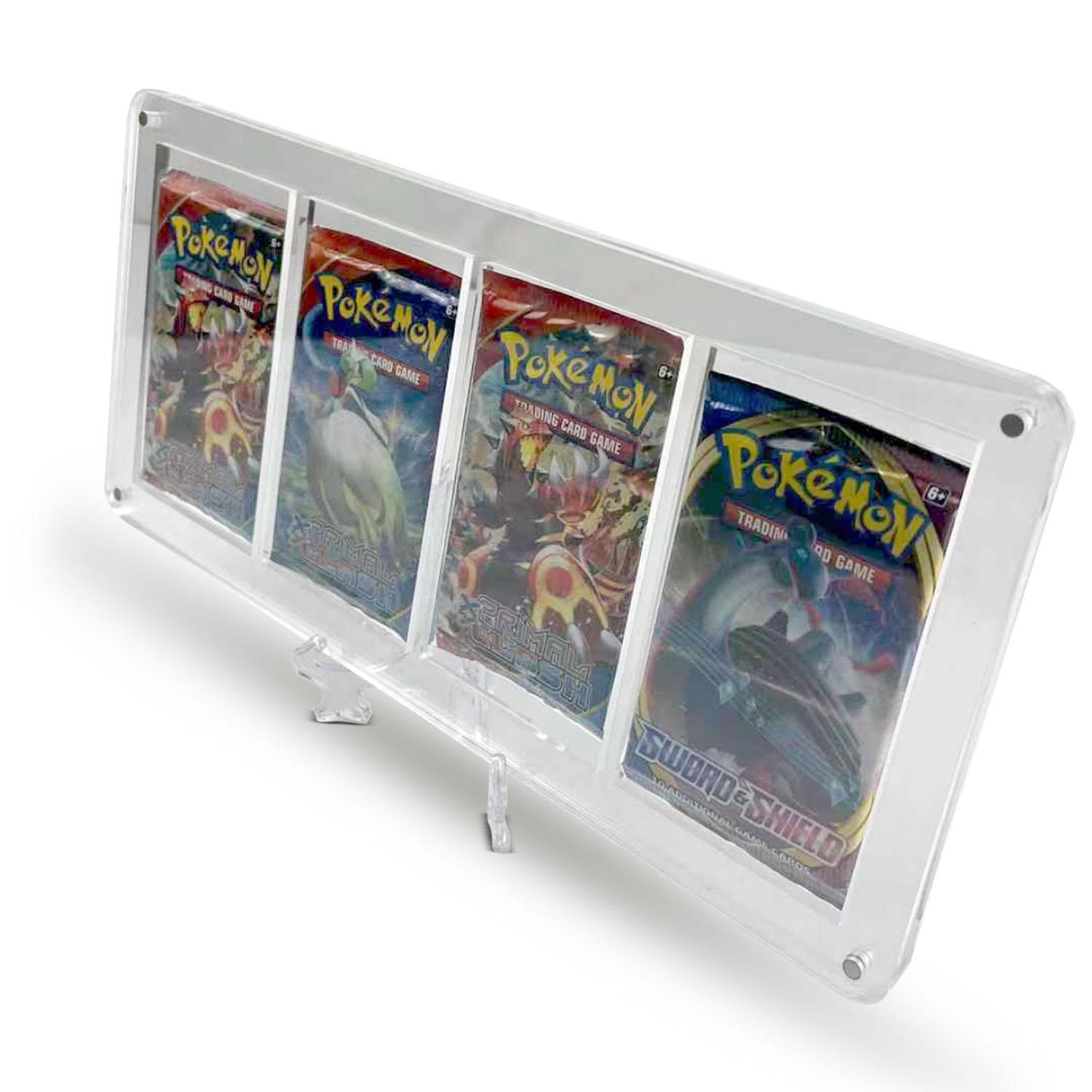 Magnetic Acrylic Booster Pack Display Case 4-Slot